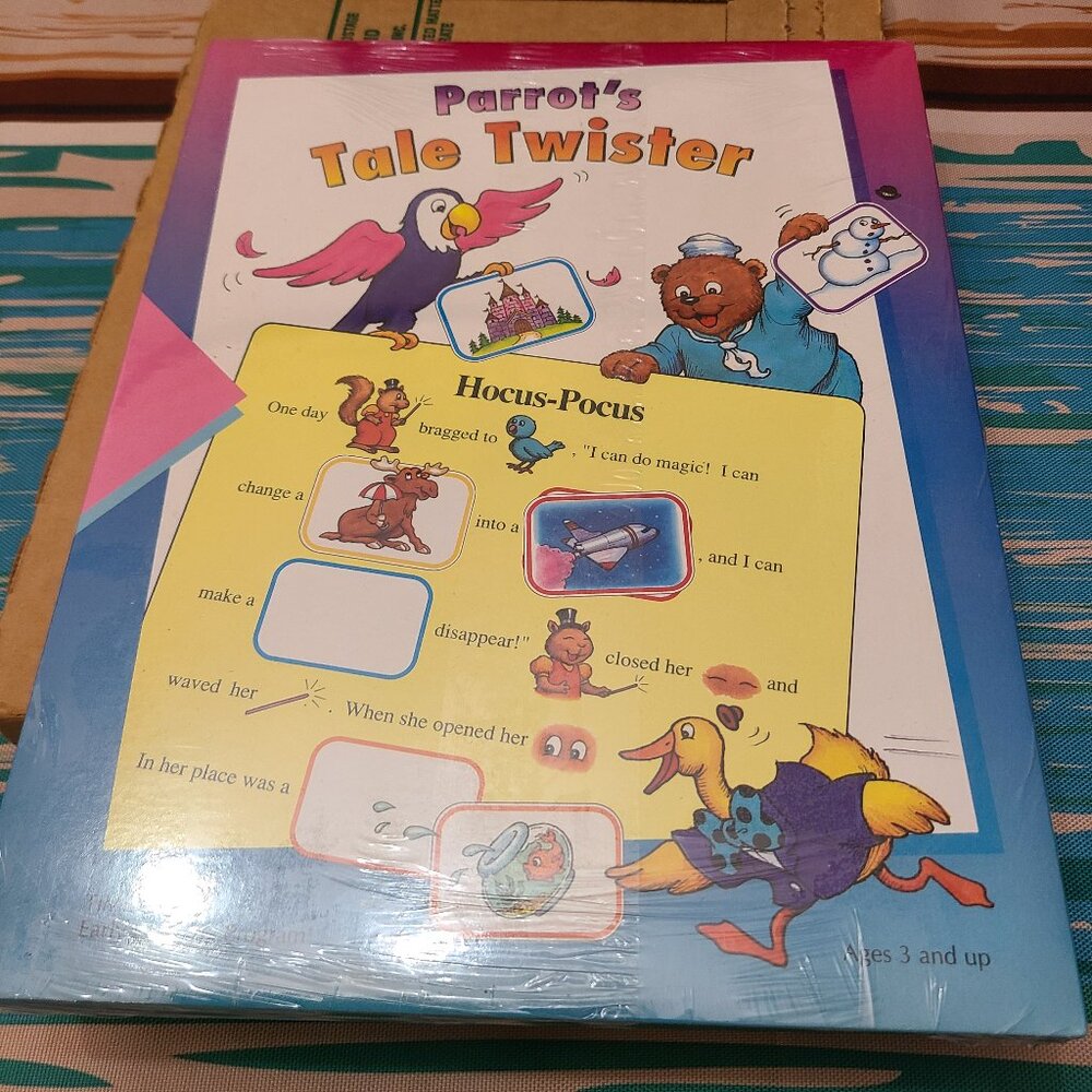 Purple Parrots Eating Carrots - A Rebus Reader -Time-Life Early Learning Program
